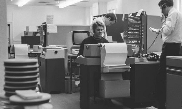 Die Zentrale Datenverarbeitung Anfang 1970er Jahre